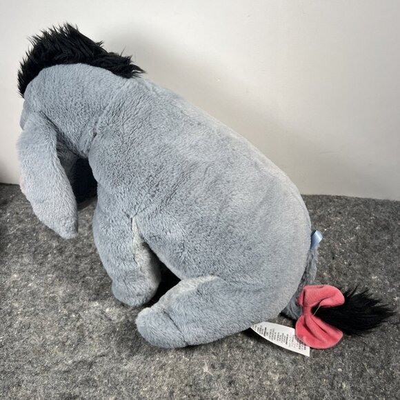 15" Disney Store Plush Grey Eeyore Detachable Tail Winnie The Pooh Friend Toy - Picture 5 of 11